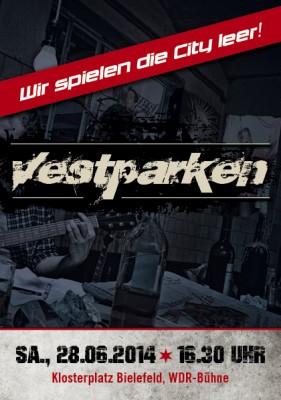 Konzertplakat zum NRW-Tag von Vestparken 