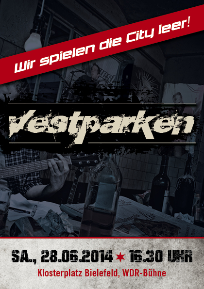 Konzertplakat zum NRW-Tag von Vestparken